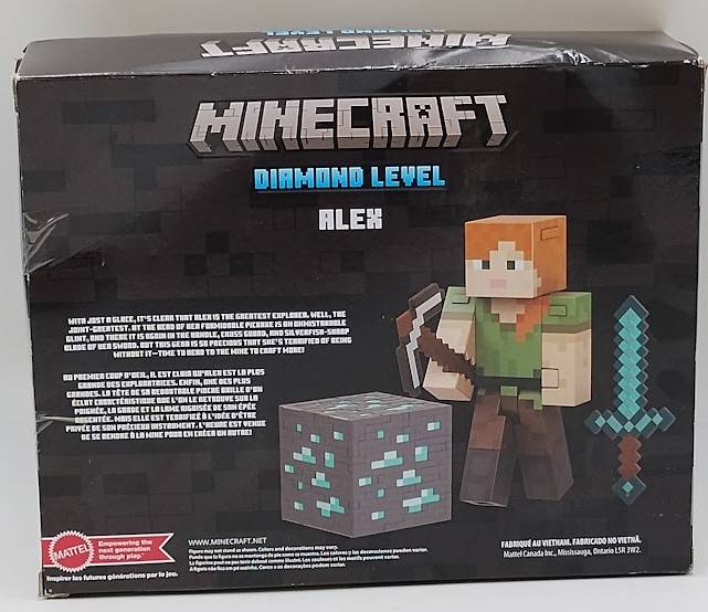 Minecraft Alex Diamond Level Mini Figure.SEE DELTAILS.