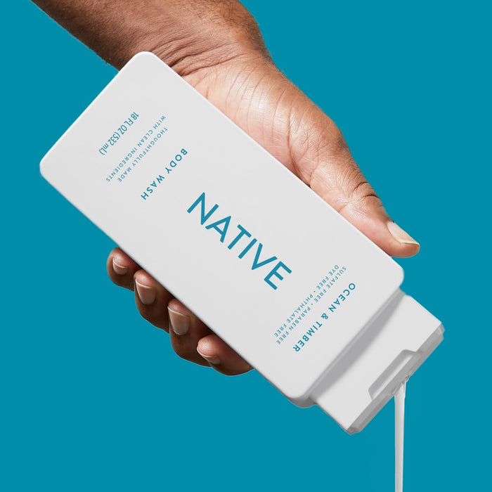 Native Body Wash - Ocean & Timber - Sulfate Free - 18 fl oz