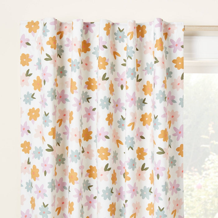 84" Kids' Blackout Window Panel Floral - Pillowfort