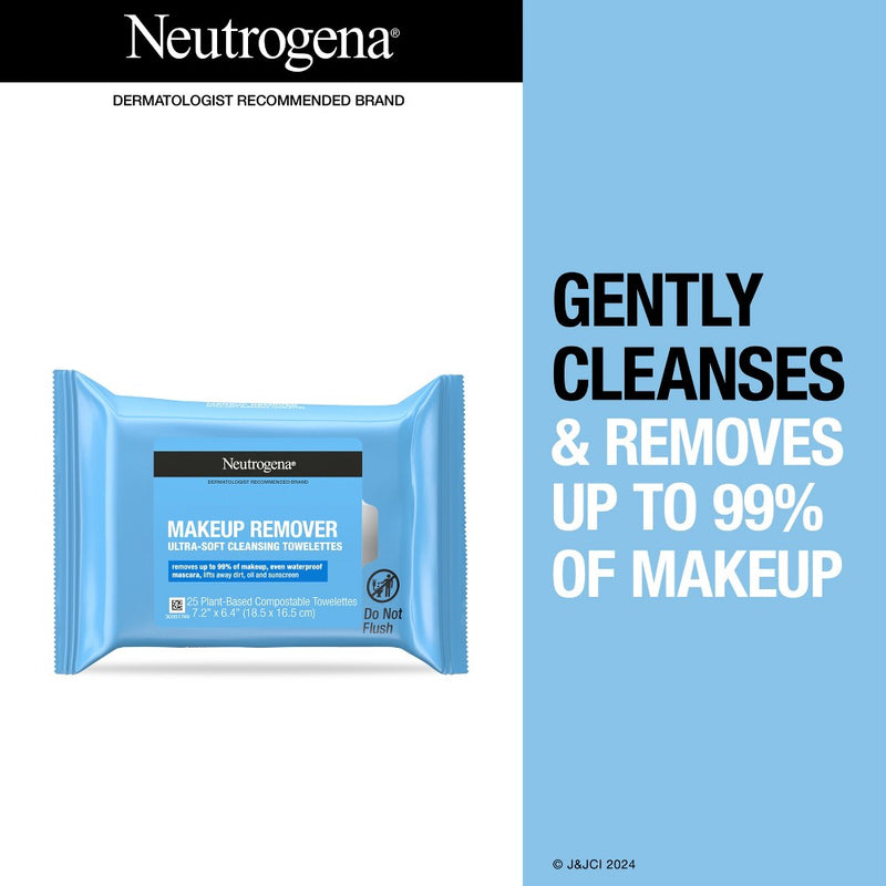 Neutrogena Facial Cleansing Makeup Remover - 50ct