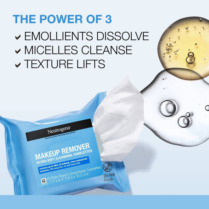 Neutrogena Facial Cleansing Makeup Remover - 50ct