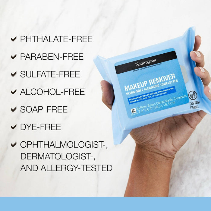 Neutrogena Facial Cleansing Makeup Remover - 50ct