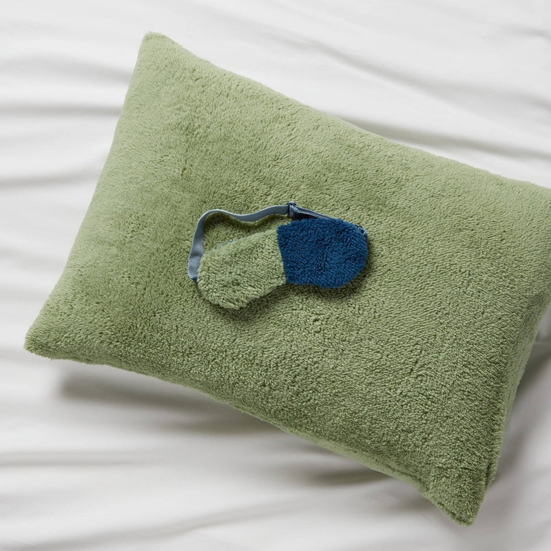 Standard Cozy Bundle Green/Blue - Room Essentials: Recycled Polyester, Knitted, Machine Washable