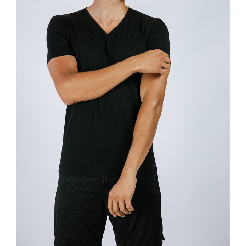 Pair of Thieves Men's 2pk V-Neck Undershirt - Black M