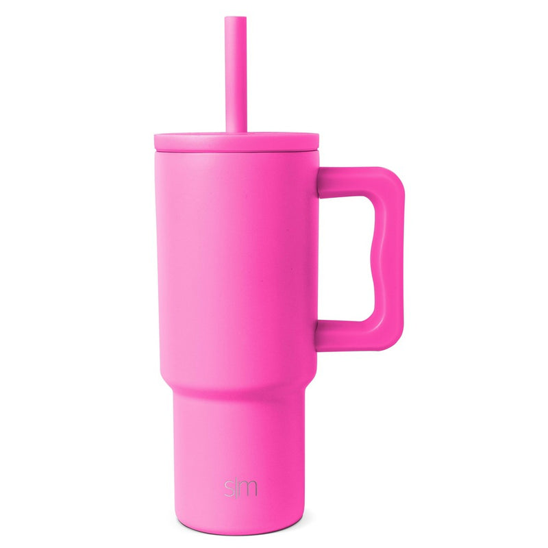 Simple Modern 24oz Stainless Steel Trek Raspberry Vibes Straw Tumbler Pink