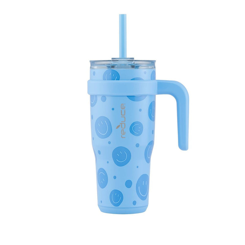 Reduce 24oz Cold1 Vacuum Insulated Stainless Steel Straw Tumbler Mug Blue