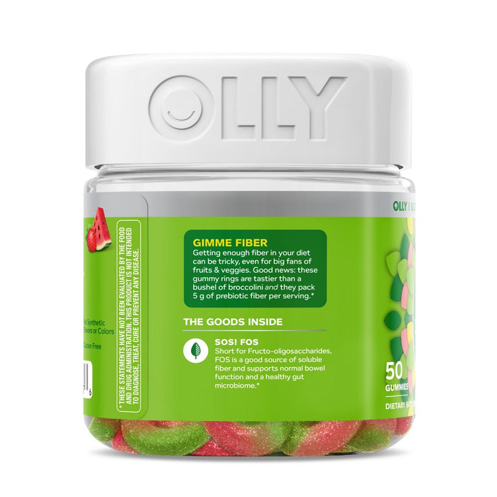 OLLY Fiber Digestive Gummy Rings - 50ct
