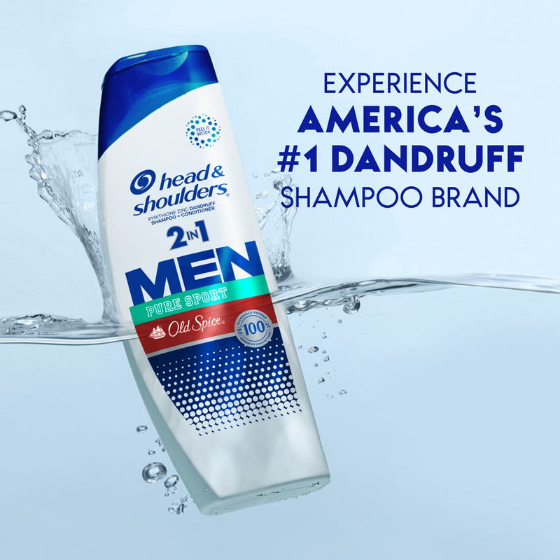 Head & Shoulders Old Spice Pure Sport Anti-Dandruff 2-in-1 Shampoo + Conditioner - 12.8 fl oz