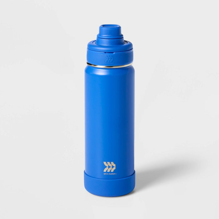 24oz Stainless Steel Vacuum Insulated Water Bottle Cobalt - All In Motion