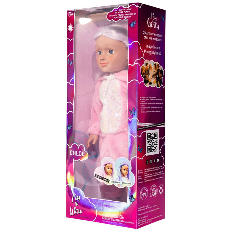 I'M A WOW Chloe the Cozy Glam 14" Fashion Doll with Color-Changing Hair