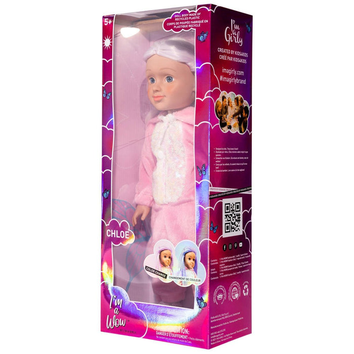 I'M A WOW Chloe the Cozy Glam 14" Fashion Doll with Color-Changing Hair