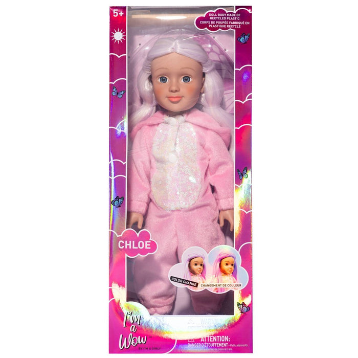I'M A WOW Chloe the Cozy Glam 14" Fashion Doll with Color-Changing Hair