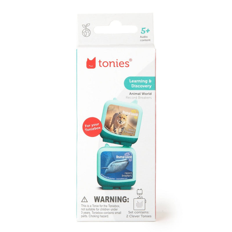 Tonies Animal World: Cheetah and Blue Whale Audio Play Figurines 2pk *ADD 3 TO YOUR CART & 1 IS FREE!*
