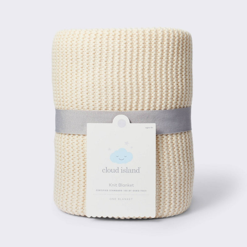Knit Baby Blanket - Cream - Cloud Island