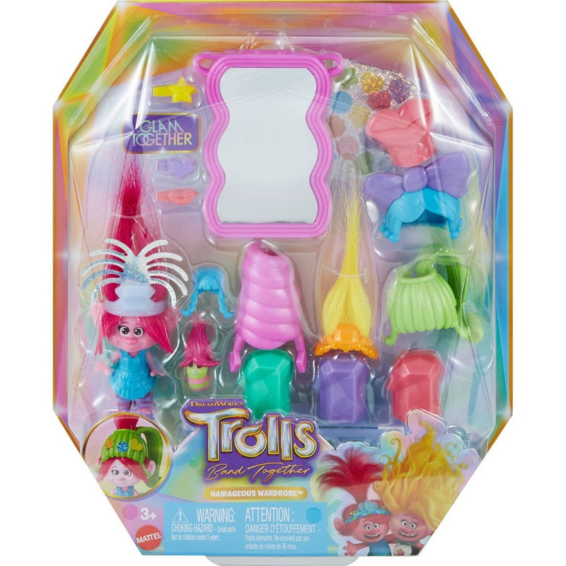 DreamWorks Trolls Band Together Hairageous Wardrobe Queen Poppy