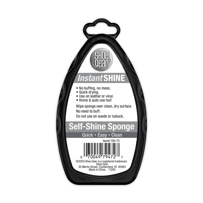 Shoe Gear Instant Shine Sponge - Black 6ml