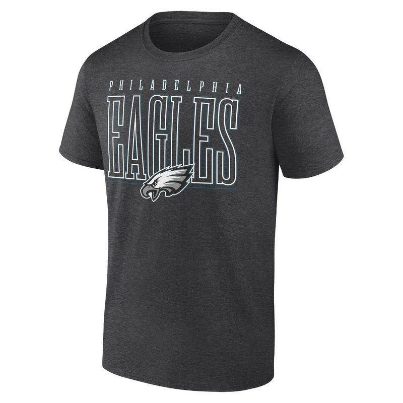 NFL Philadelphia Eagles Men's Tallest Player Heather Short Sleeve Bi-Blend T-Shirt - XXL