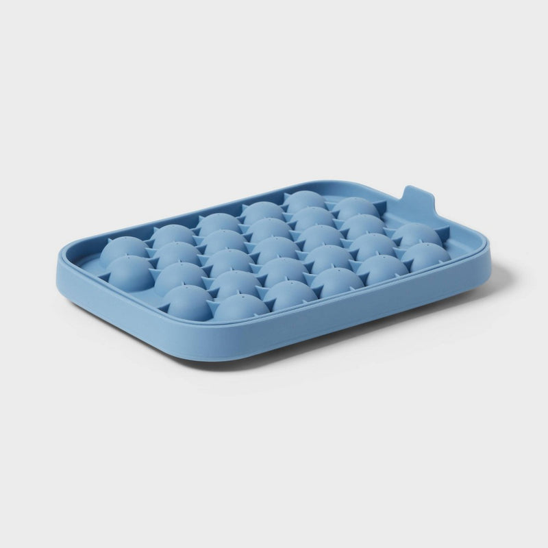 Silicone Sphere Ice Tray with Lid Blue - Room Essentials