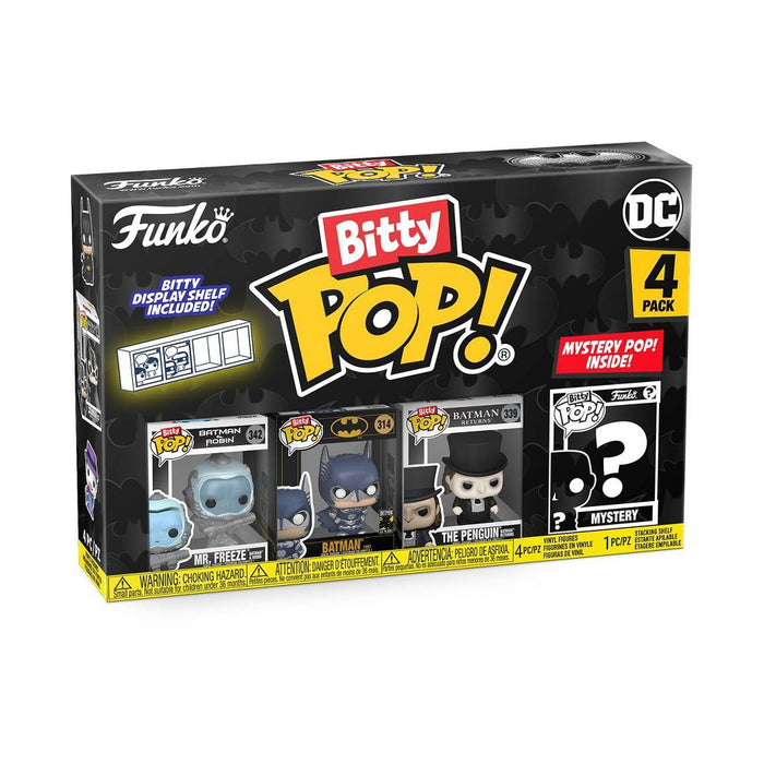Funko Bitty POP! Batman 85th Mr.Freeze/Batman/The Penguin/Mystery Figures - 4pk