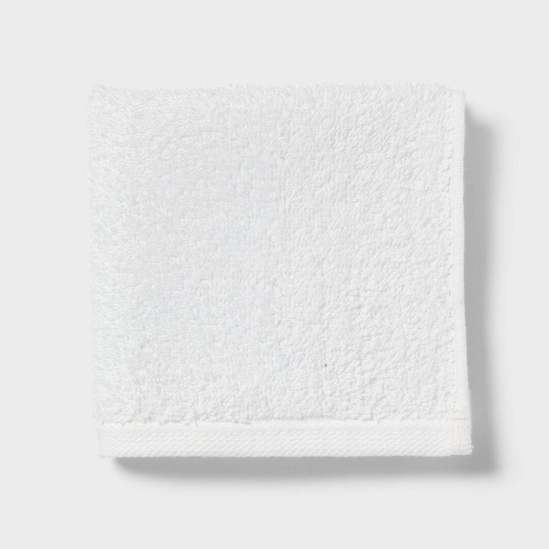 18pk Everyday Washcloths White - Room Essentials