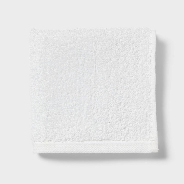 18pk Everyday Washcloths White - Room Essentials