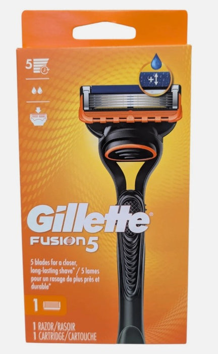 Gillette Fusion5 Razor for Men - Handle + 1 Razor Blade Refill