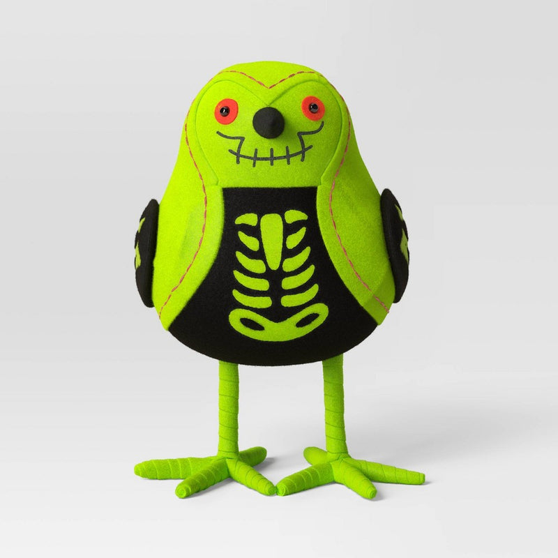 Featherly Friends 'X-Ray' Felt Bird Felt Halloween Decorative Figurine - Hyde & EEK! Boutique