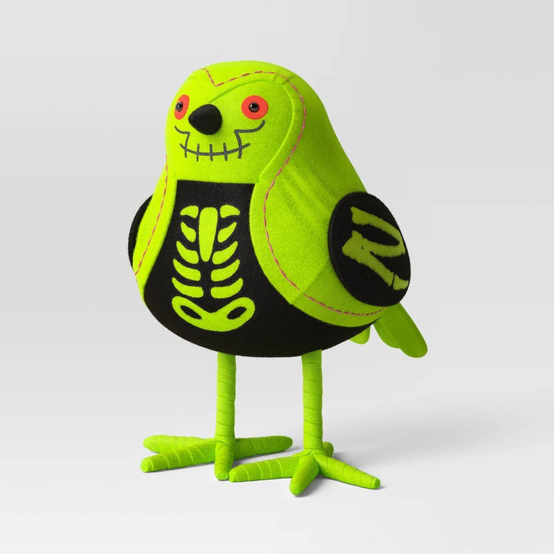 Featherly Friends 'X-Ray' Felt Bird Felt Halloween Decorative Figurine - Hyde & EEK! Boutique