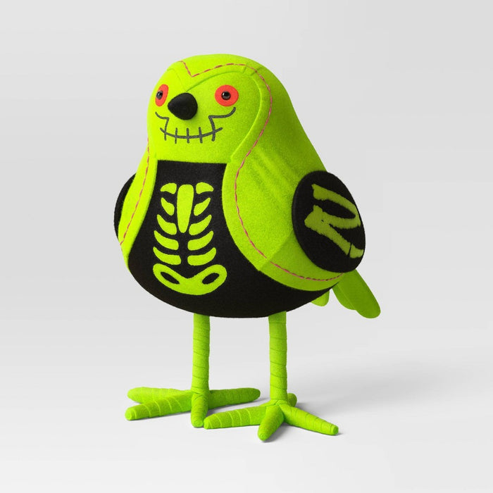 Featherly Friends 'X-Ray' Felt Bird Felt Halloween Decorative Figurine - Hyde & EEK! Boutique