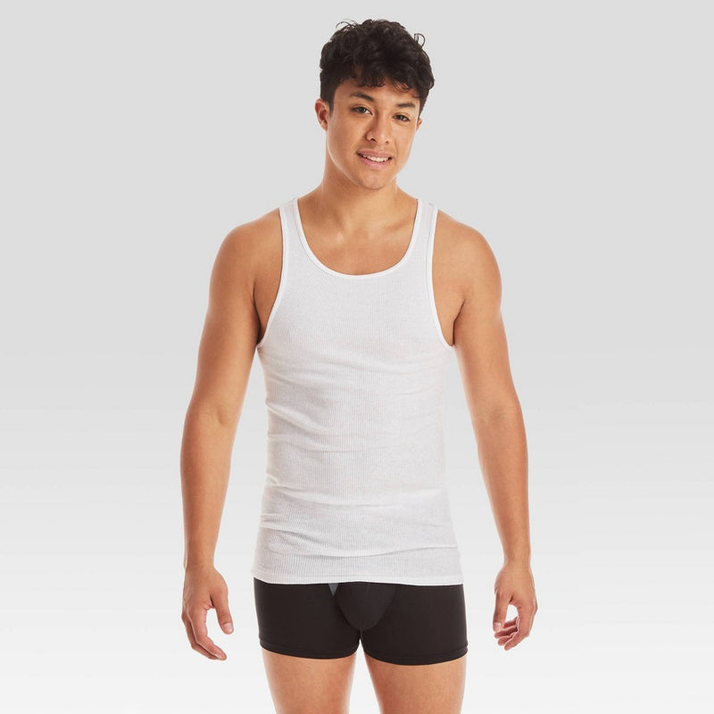 Hanes Premium Men's Comfort Tank Top Undershirt 5pk - White XXL