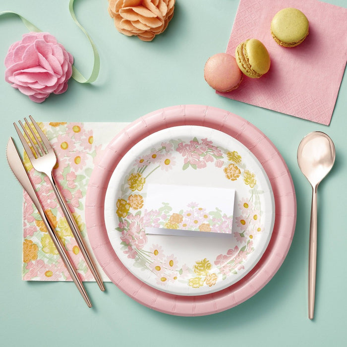30ct Floral Lunch Napkins - Spritz