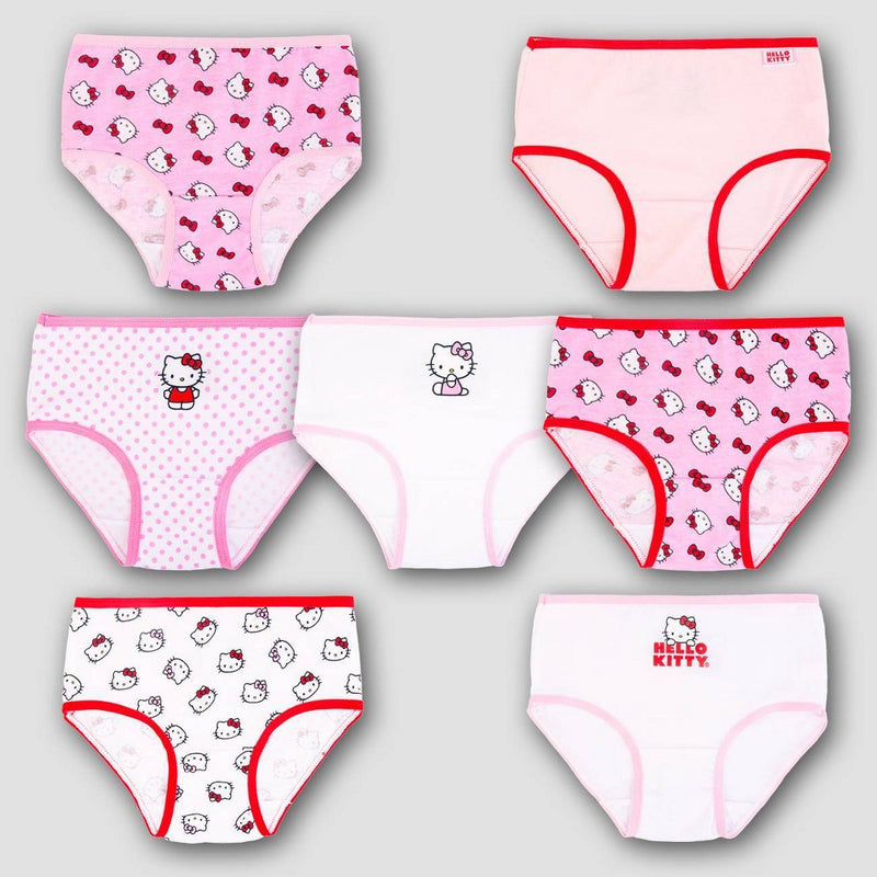 Girls' Hello Kitty 7pk Briefs - 6