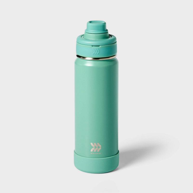24oz Stainless Steel Vacuum Insulated Water Bottle Soft Green - All In Motion