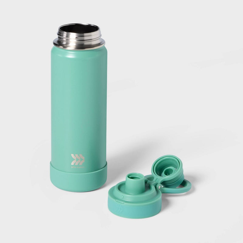 24oz Stainless Steel Vacuum Insulated Water Bottle Soft Green - All In Motion