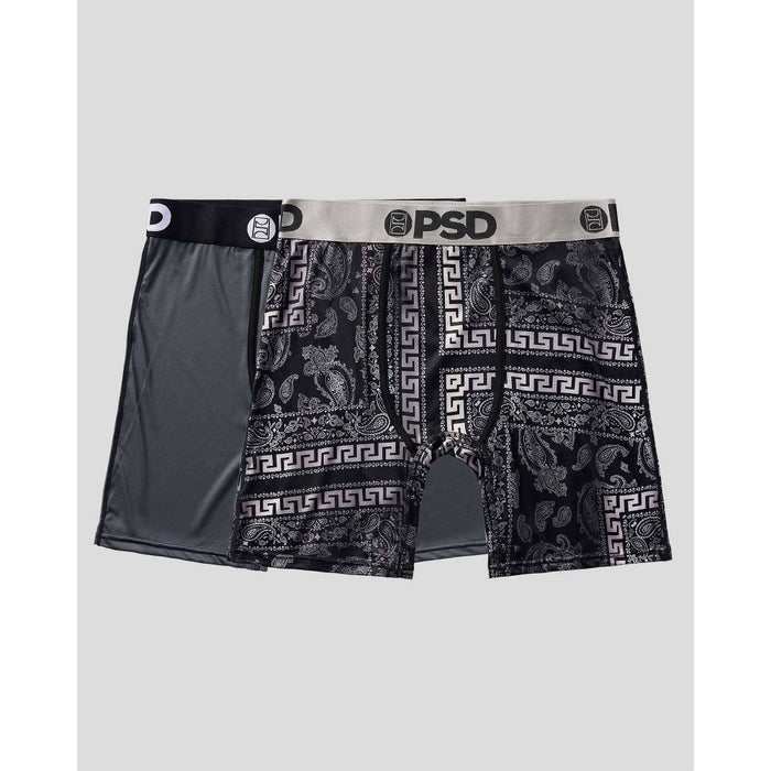 PSD Men's Bandana Print Boxer Briefs 2pk - Gray S