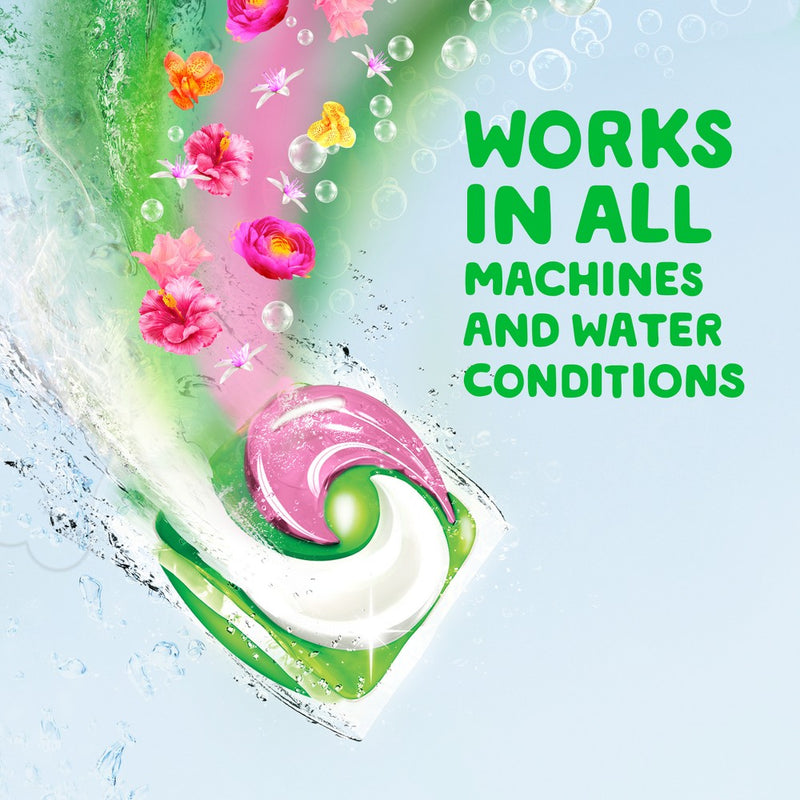 Gain Flings Hibiscus Hula HE Compatible Happy Laundry Detergent Soap Pacs - 25ct