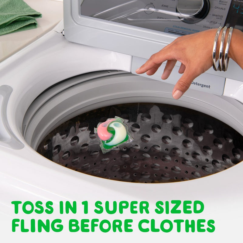 Gain Flings Hibiscus Hula HE Compatible Happy Laundry Detergent Soap Pacs - 25ct