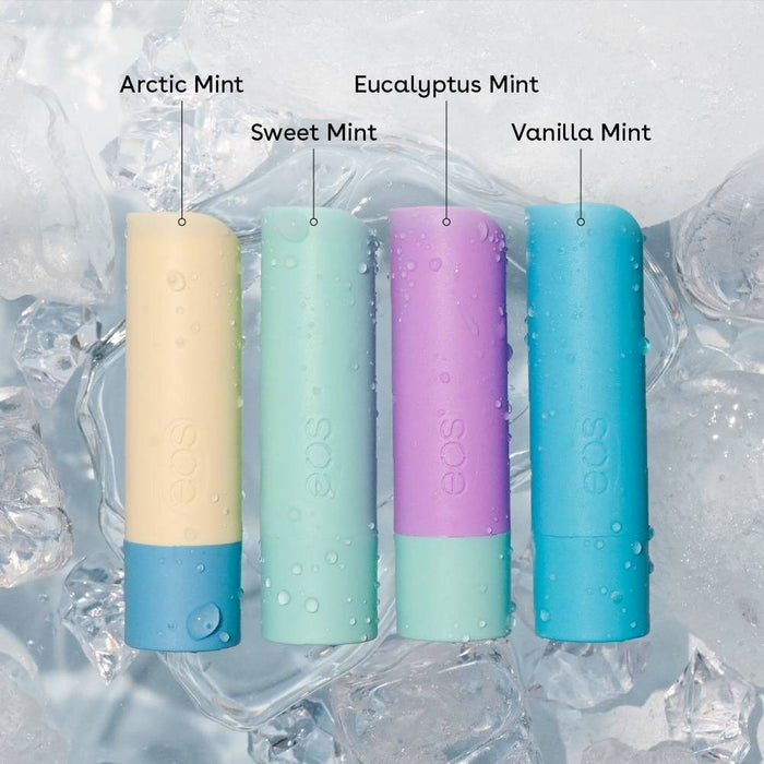 eos Natural Shea Mint Lip Balm Stick Variety Pack - 4pk