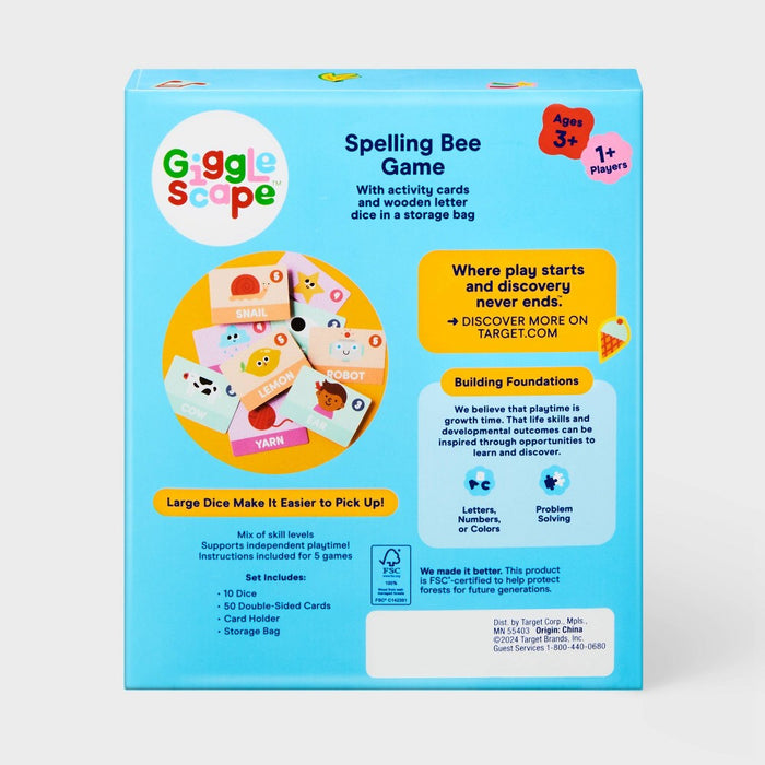 Spelling Bee Game - Gigglescape