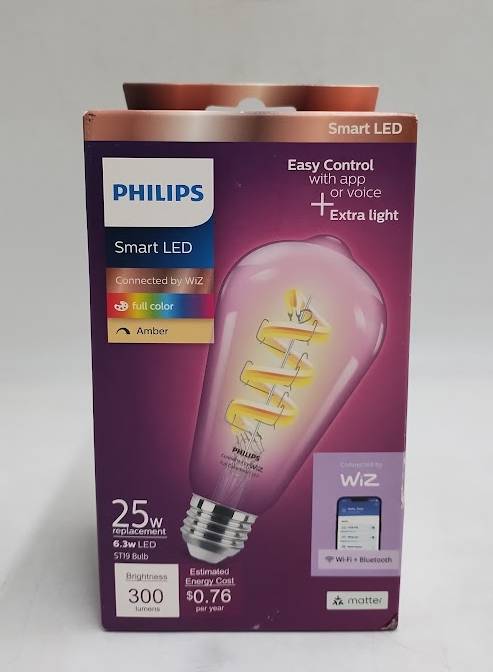 Philips Smart 40W Clear Color Filament ST19 1P