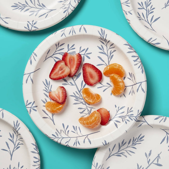 Botanical Leaf Paper Plates 8.5" - 154ct - up&up