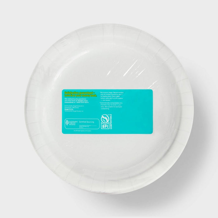 Botanical Leaf Paper Plates 8.5" - 154ct - up&up