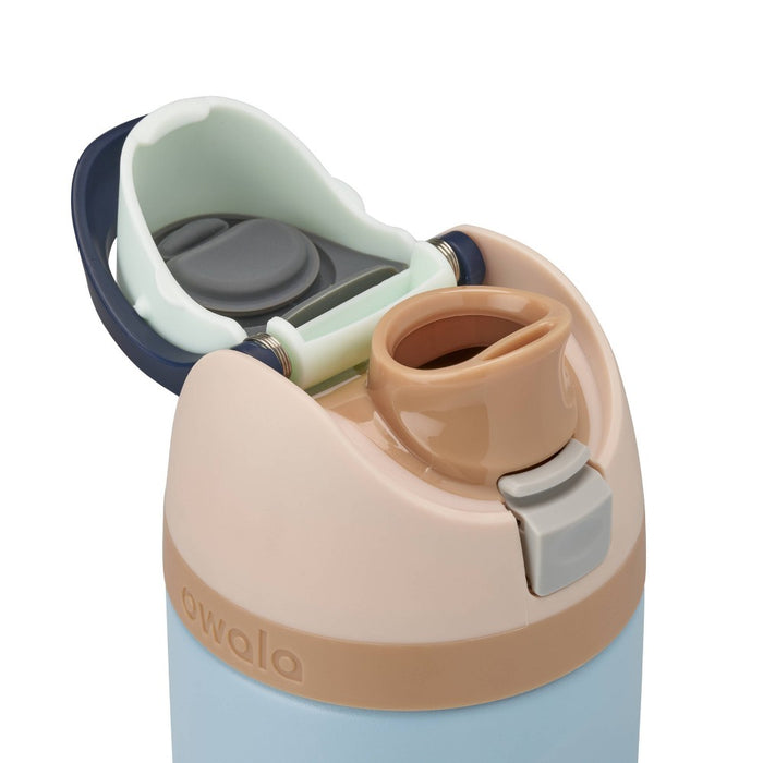 Owala 16oz Kids' FreeSip Stainless Steel Water Bottle - Secret Lagoon