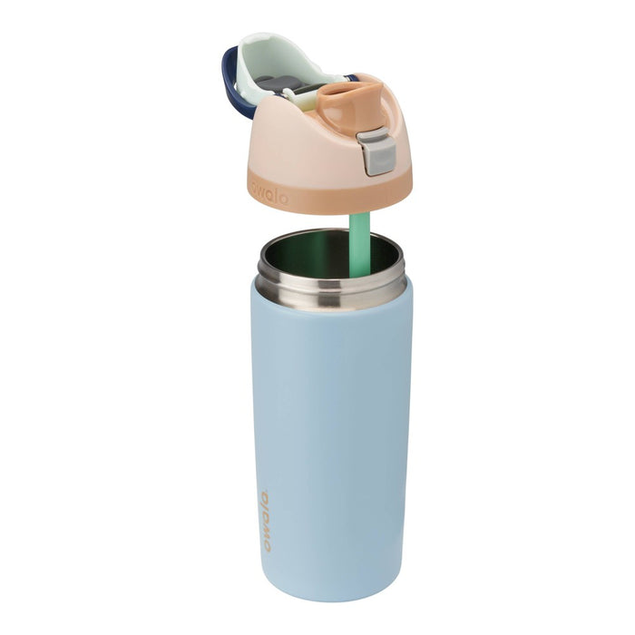 Owala 16oz Kids' FreeSip Stainless Steel Water Bottle - Secret Lagoon