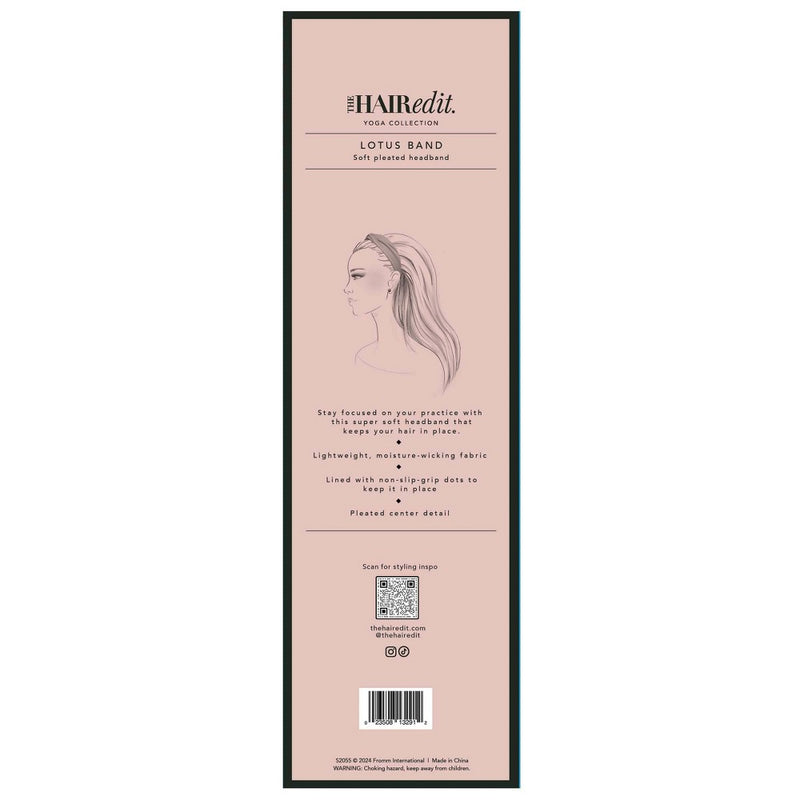 The Hair Edit Lotus Fabric Headband - Mauve
