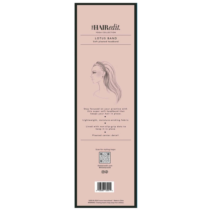 The Hair Edit Lotus Fabric Headband - Mauve