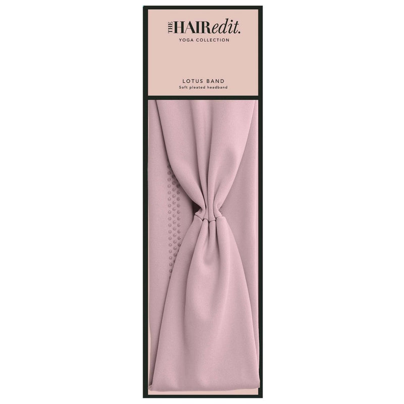 The Hair Edit Lotus Fabric Headband - Mauve