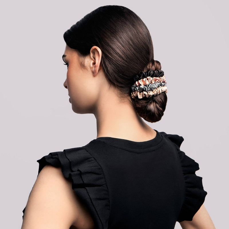 The Hair Edit Ruched Ribbon - 4pk