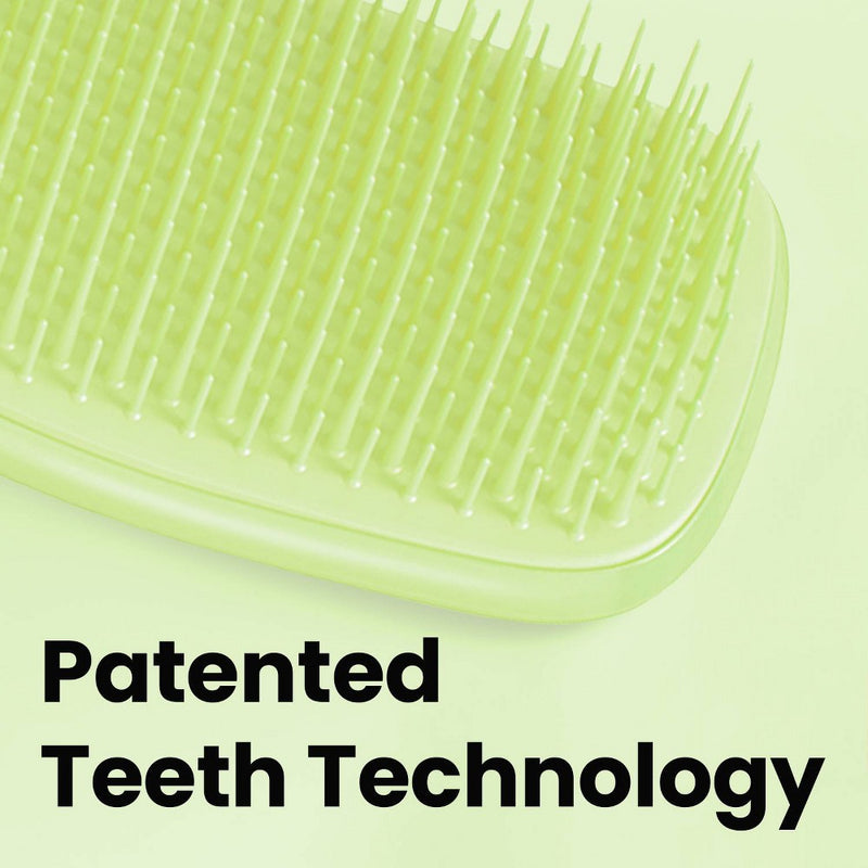 Tangle Teezer Fine & Fragile Plant Detangling Hair Brush - Cool Matcha
