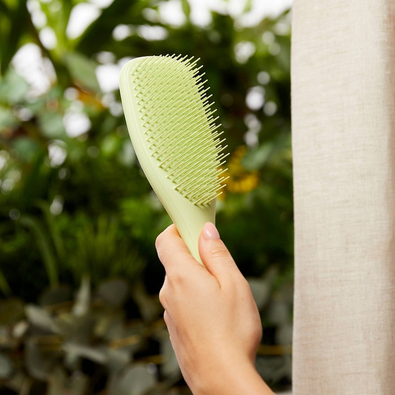Tangle Teezer Fine & Fragile Plant Detangling Hair Brush - Cool Matcha